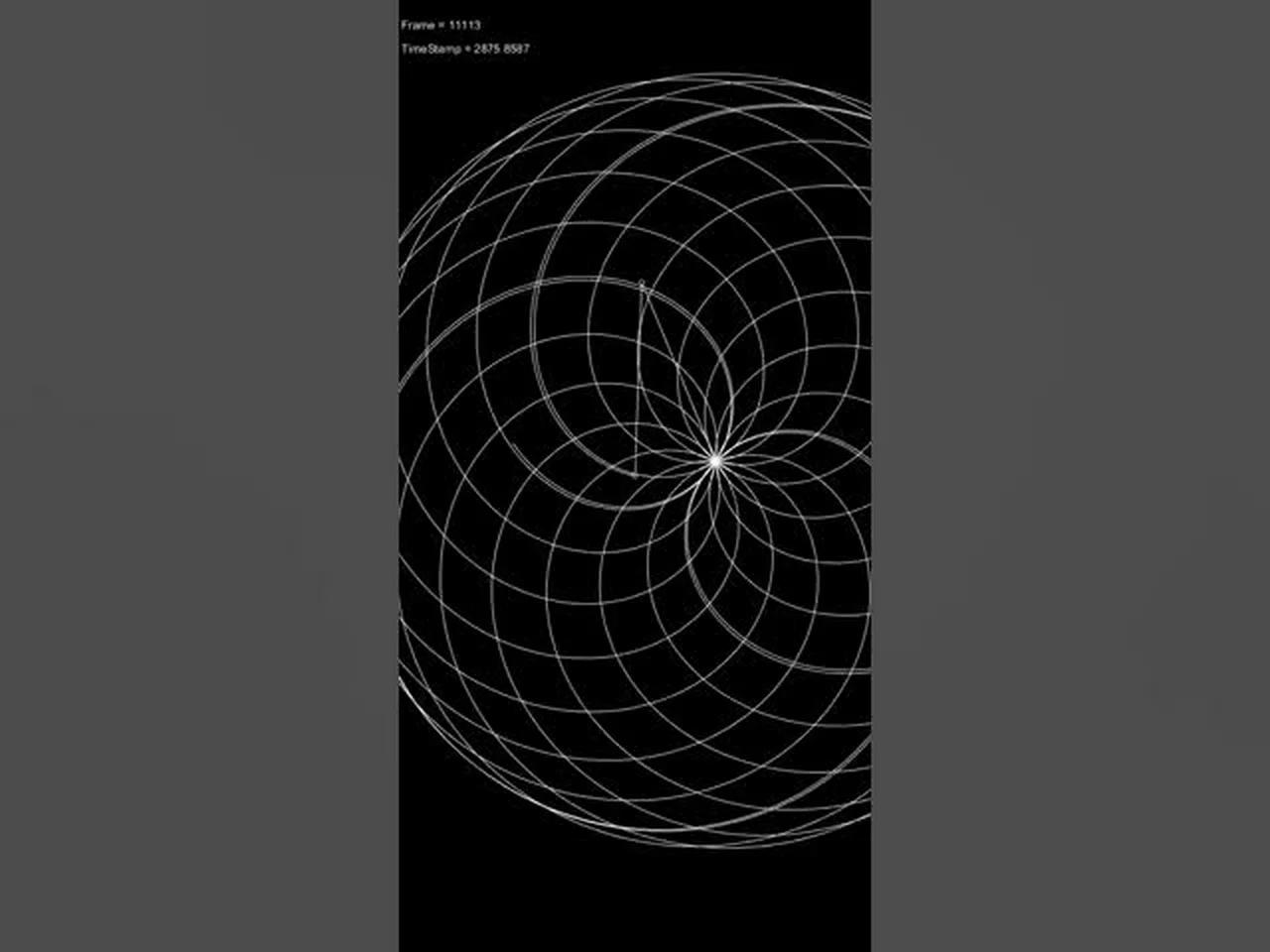 Visualization of Pi being Irrational (the animation could go on forever)