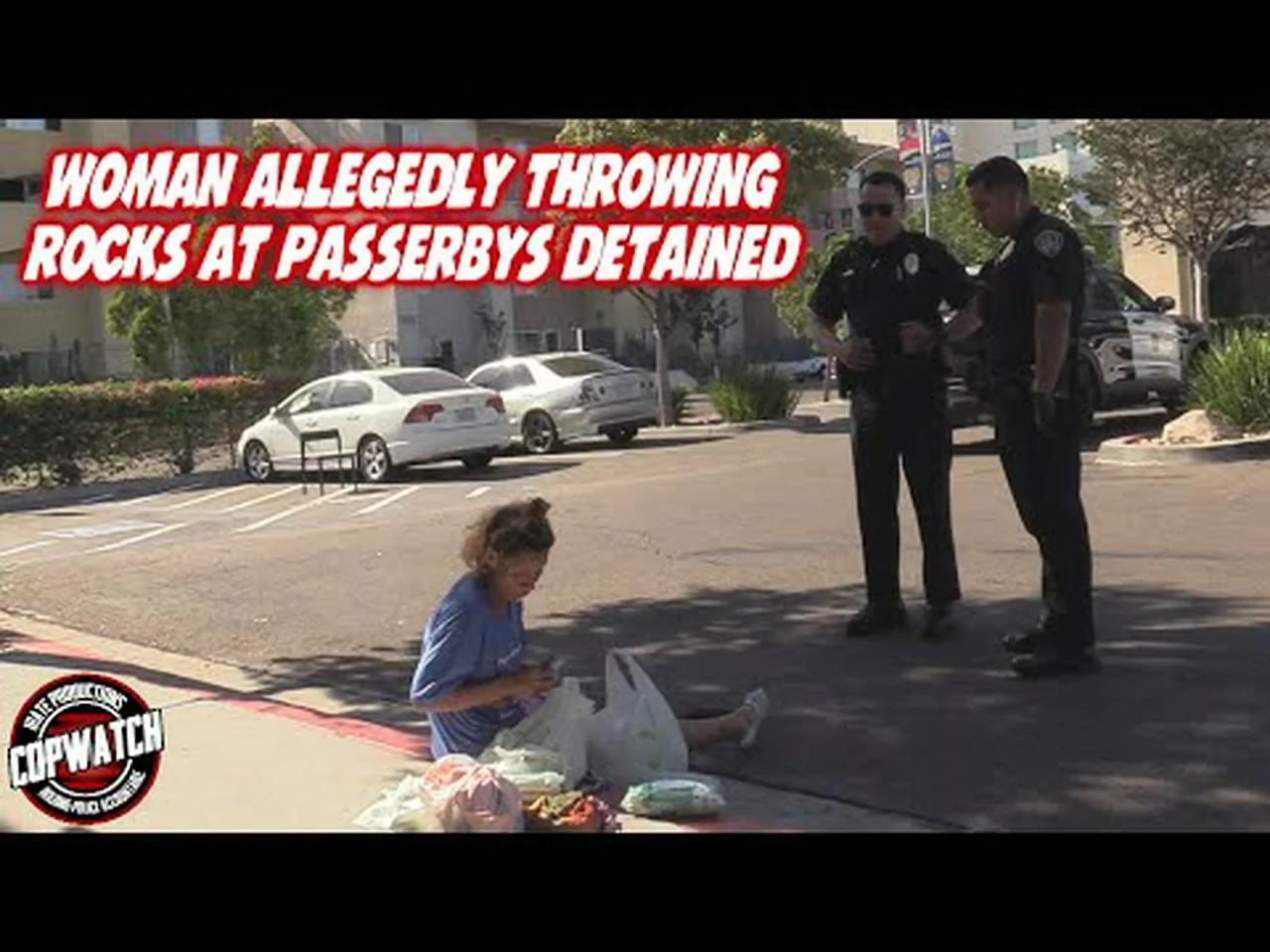 Woman Allegedly Throwing Rocks at Passerby's Detained & Trespassed ...