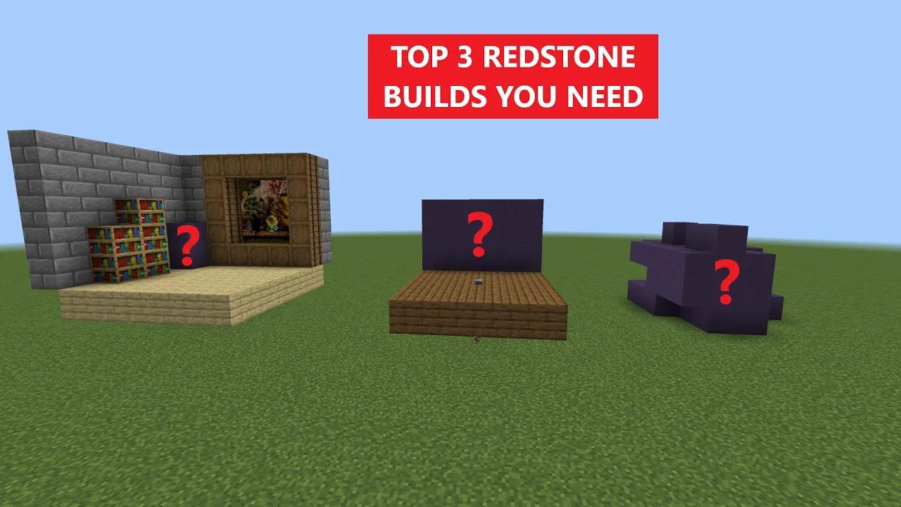 3 Redstone Builds You Need For You Survival World In Minecraft Bedrock