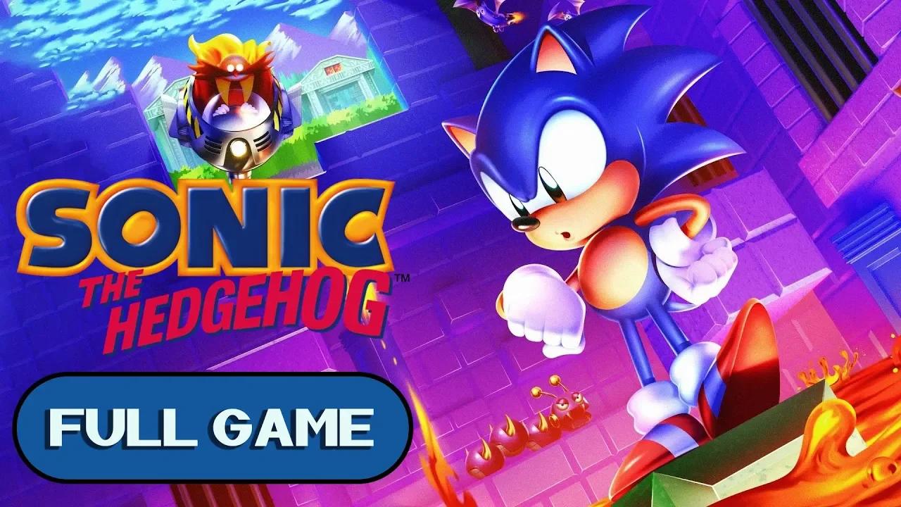 Sonic the Hedgehog GENESIS MEGA DRIVE FULL GAME Longplay Gameplay ...