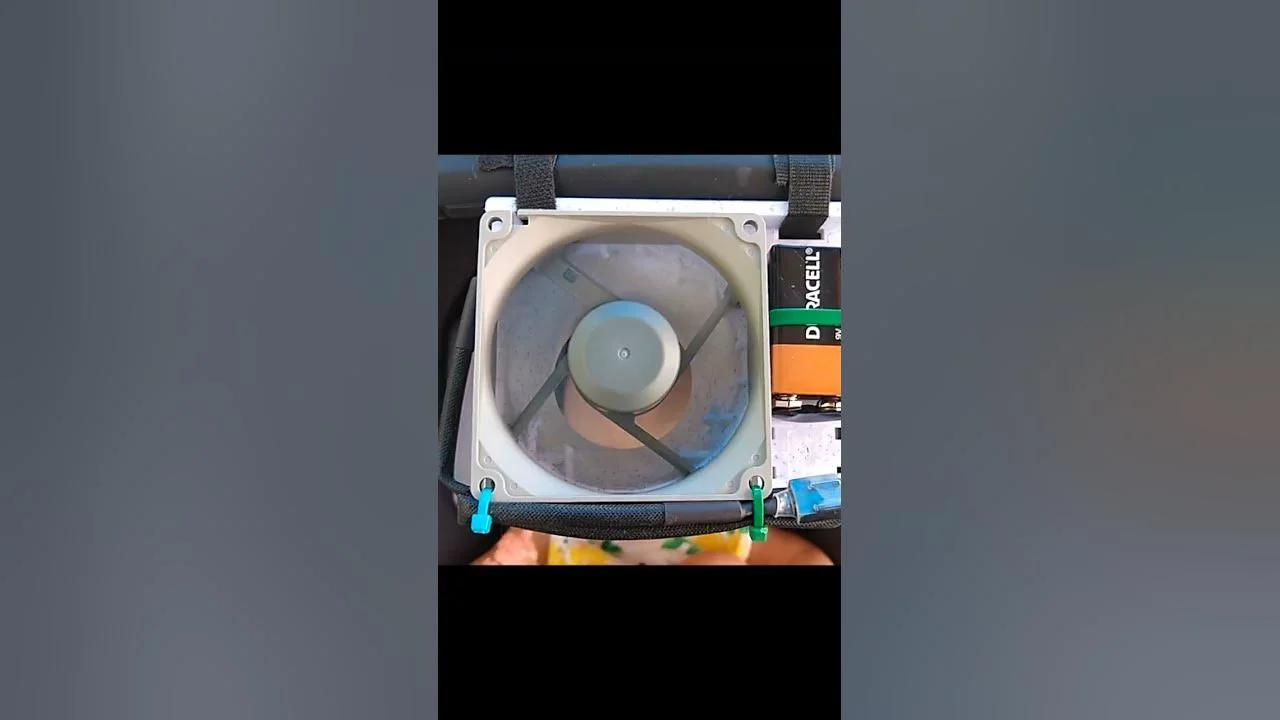 3D-Printed Ducted PC Fan Housing for Cooling With 9V Battery Power