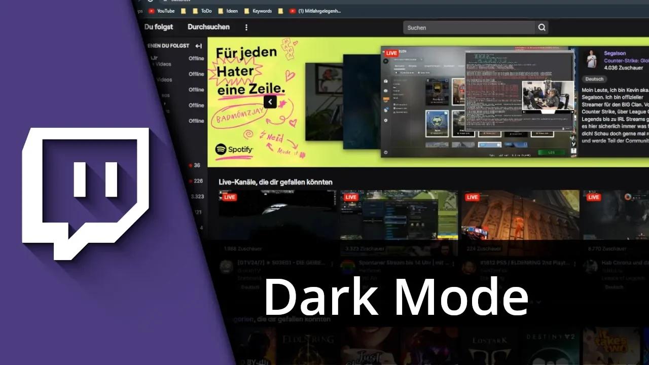 Twitch dark mode aktivieren twitch dunkel machen tutorial