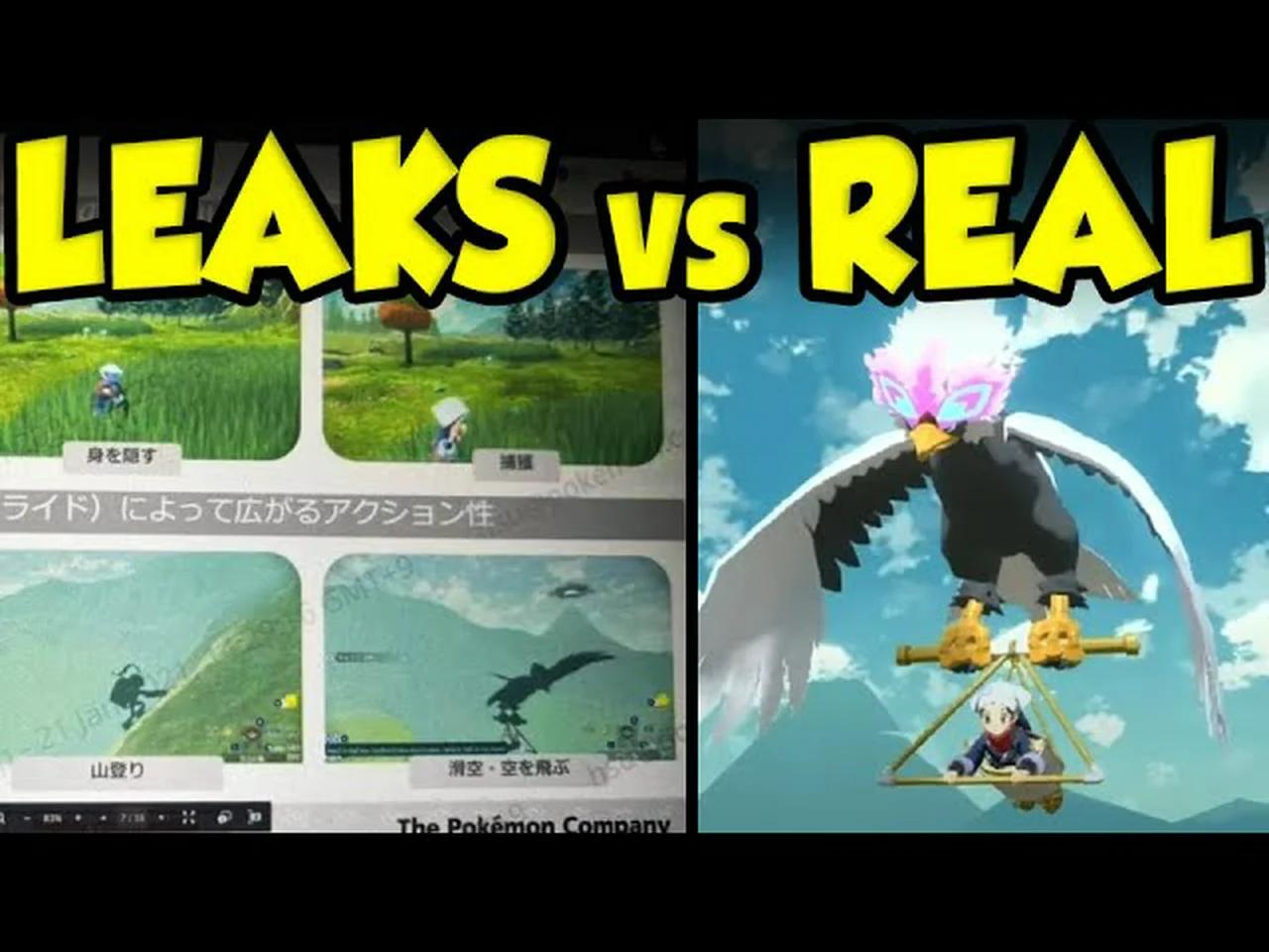 Pokemon Legends Leaks Vs New Pokemon Legends Trailer