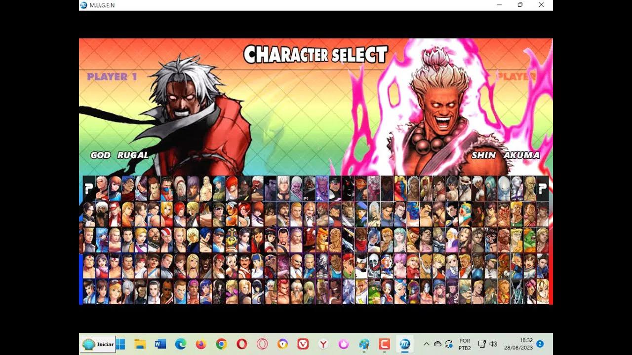 Capcom Vs SNK Evolution Kore - God Rugal Vs Shin Akuma (Chars Battle)