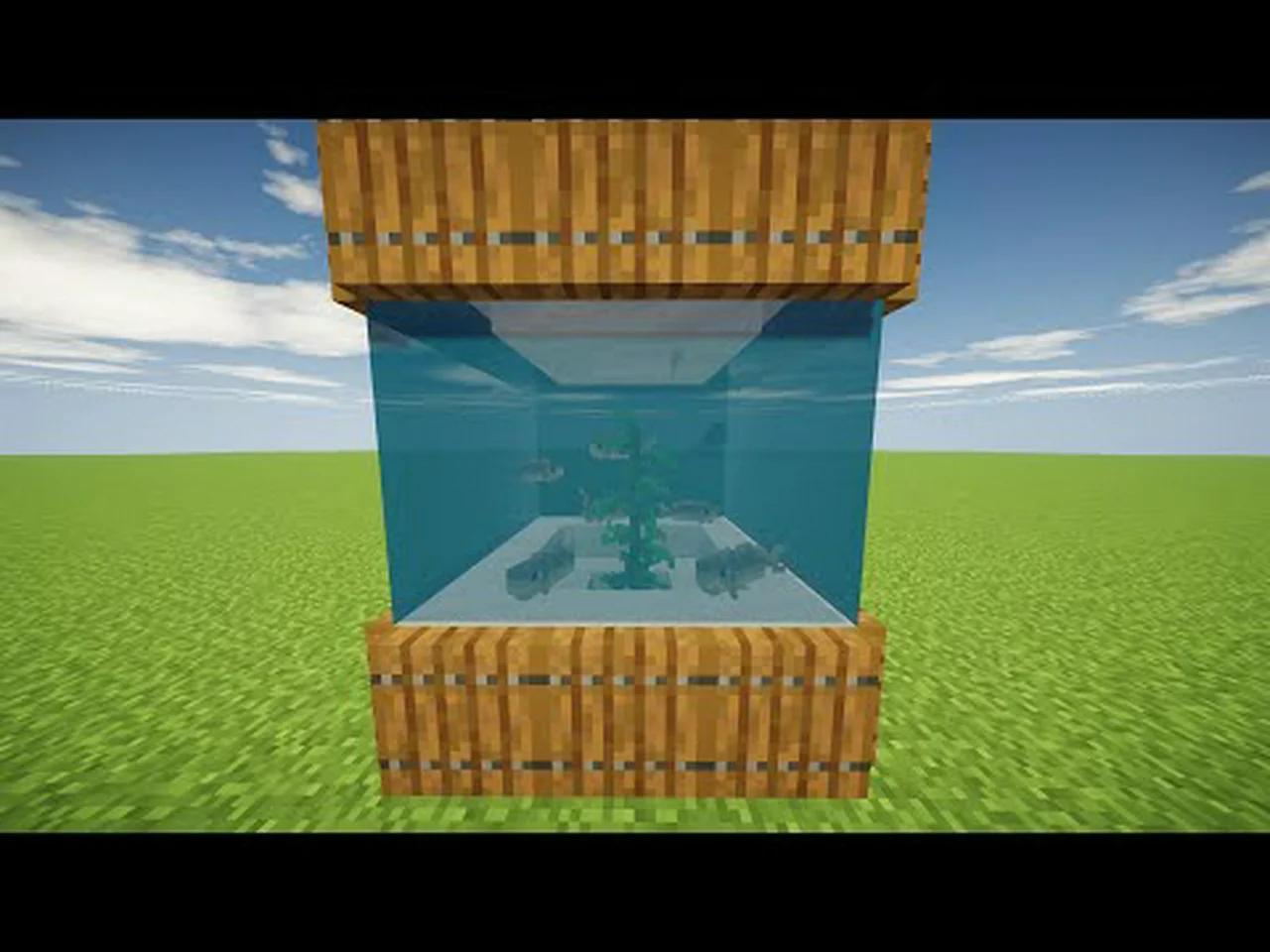 Cómo CONSTRUIR una PECERA en MINECRAFT