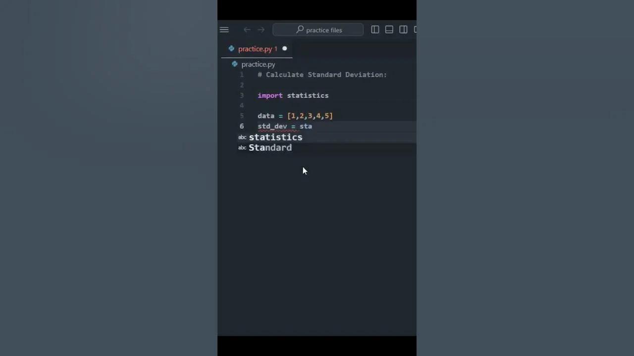 Calculate Standard Python Pythonprogramming Coding Learnpython