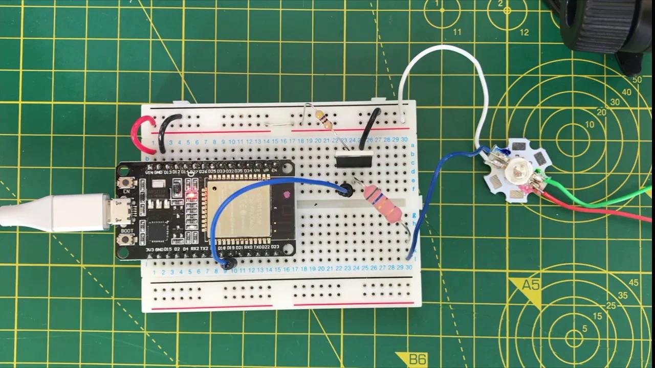 Driving an RGB LED from an ESP32