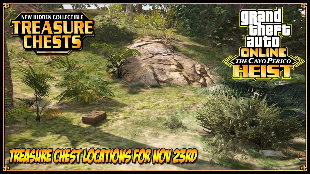 Cayo Perico Treasure Chest Locations For Nov 23rd 2023 | GTA 5 Online ...