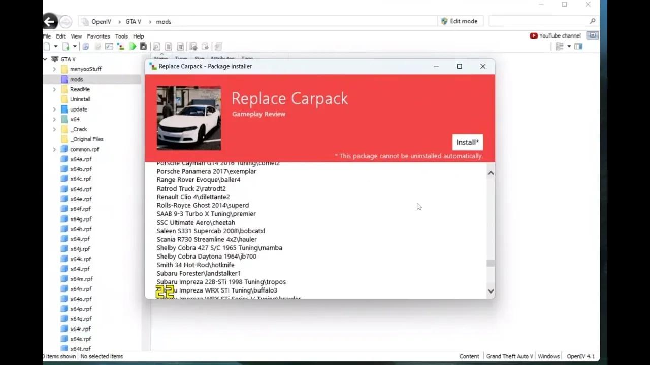 How To Install Mods With Openiv
