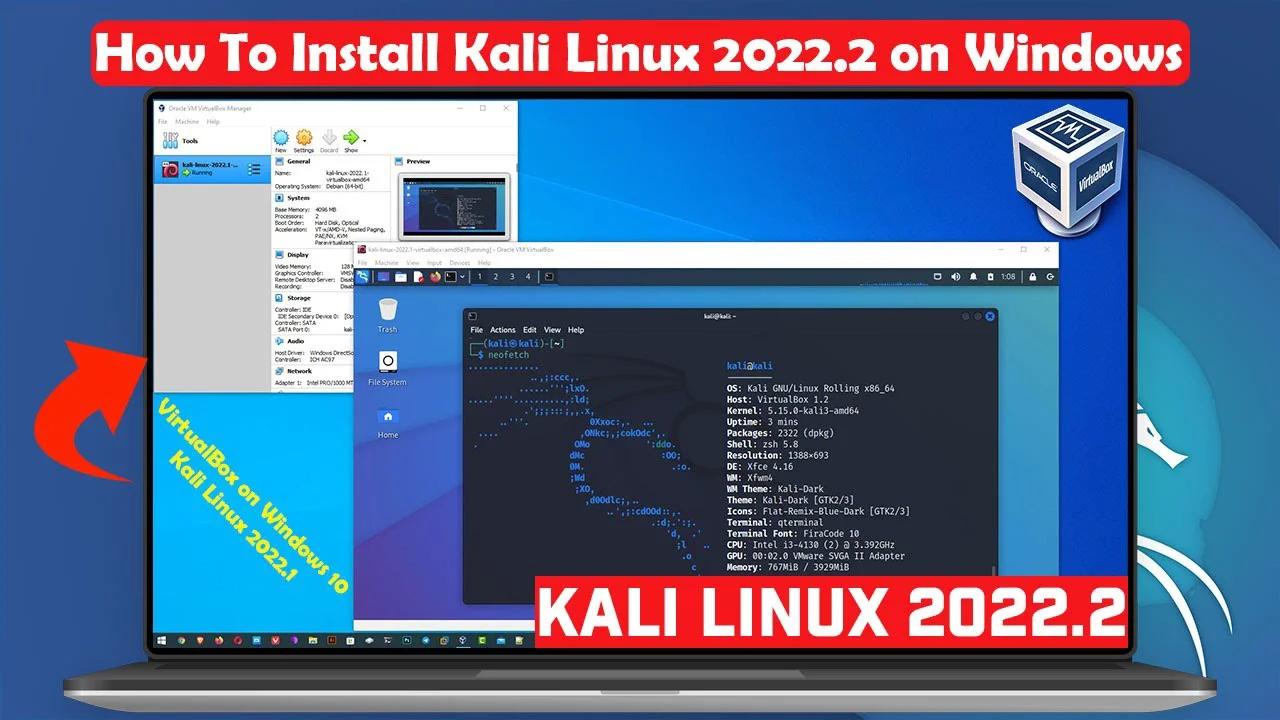 How to install kali linux 2022 2 in virtualbox on windows 10 kali