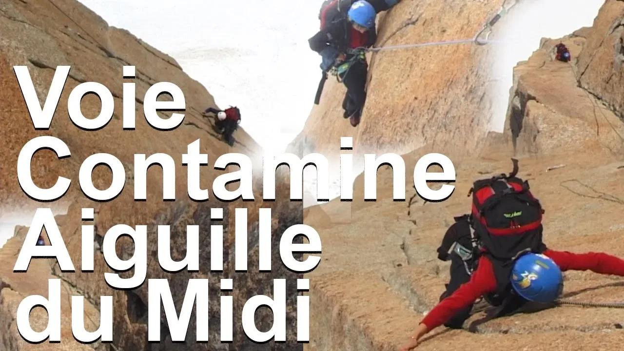 Voie Contamine Aiguille du Midi Face Sud Chamonix Mont-Blanc escalade ...