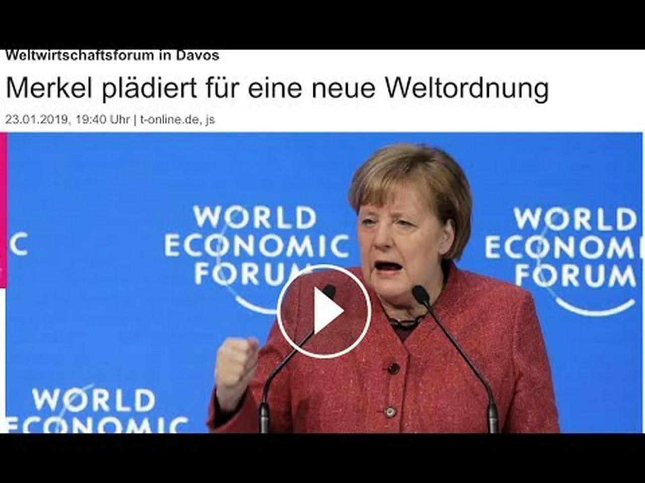 Massenmigration & Klimapolitik: Merkel fordert neue Weltordnung