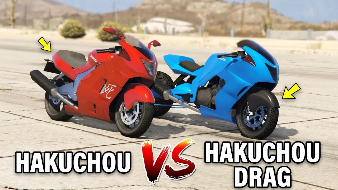 GTA 5 ONLINE HAKUCHOU VS HAKUCHOU DRAG WHICH IS FASTEST ZQAwED GSqI