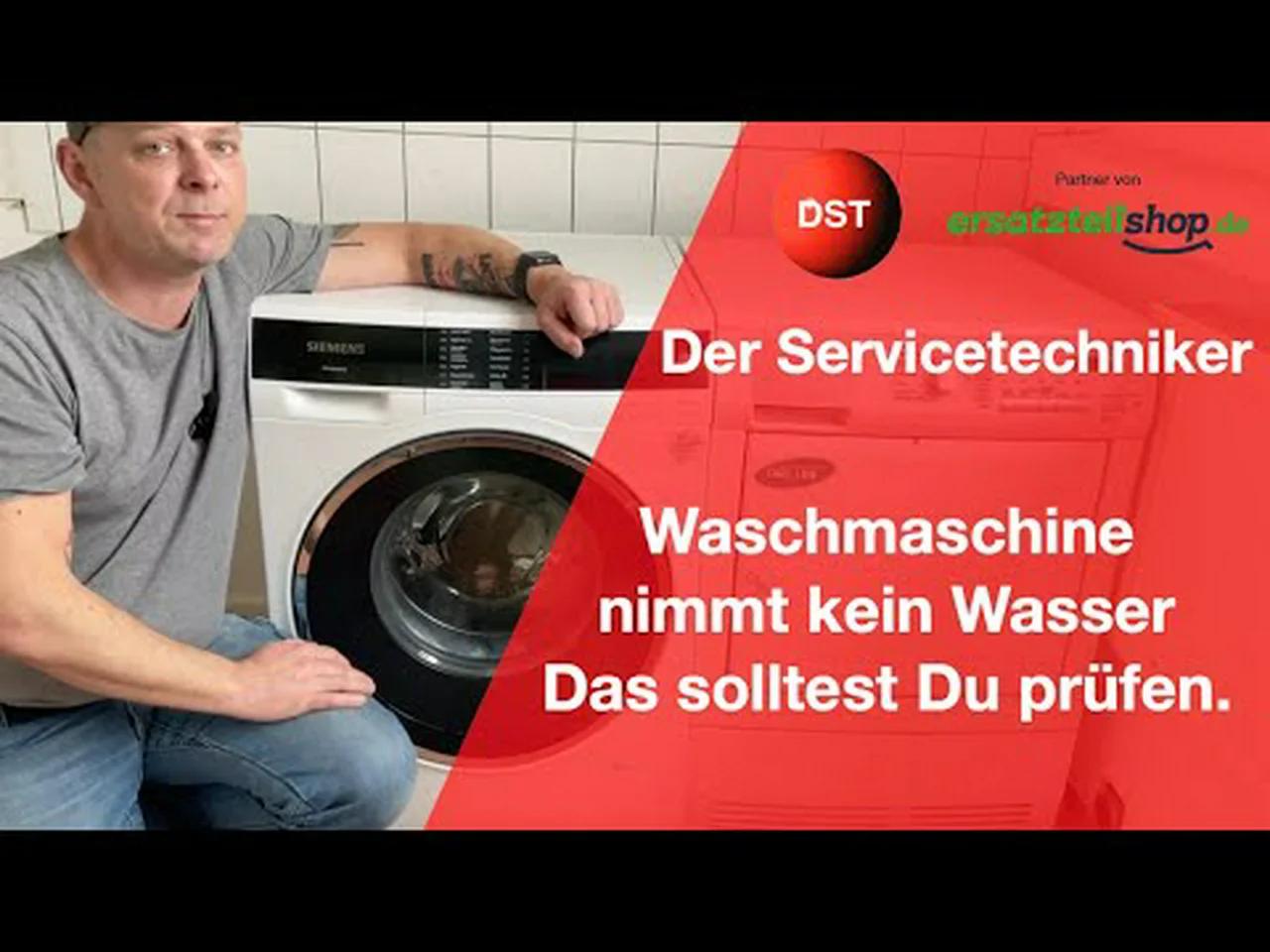 Waschmaschine Zieht Kein Wasser