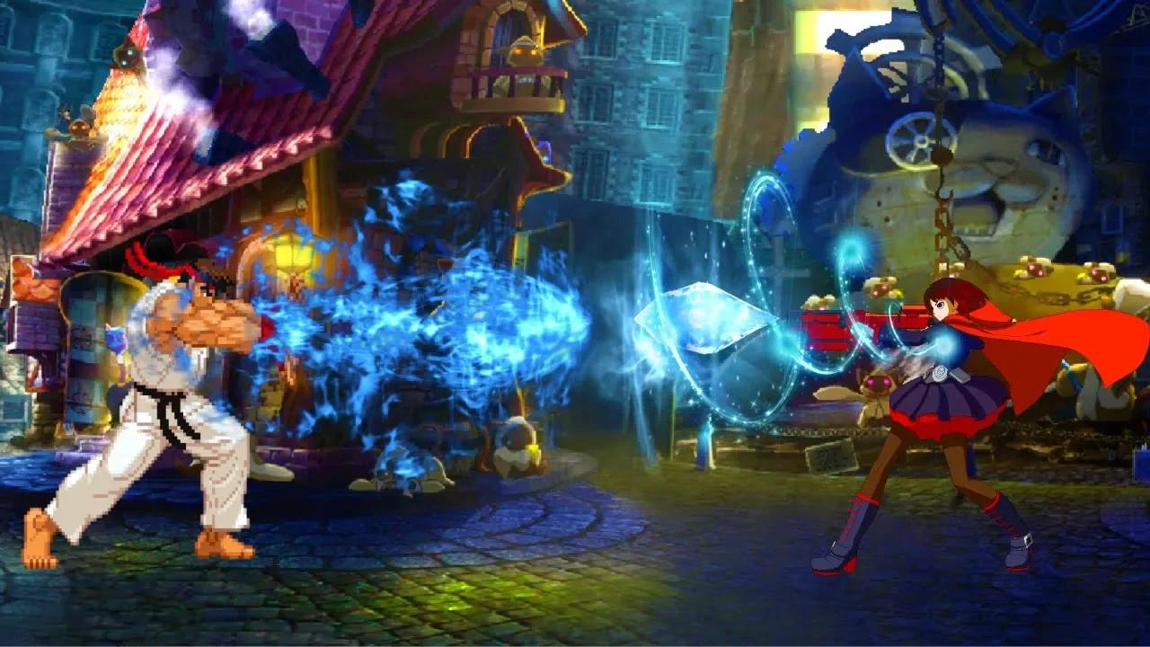Ryu VS Ruby Rose [Street Fighter X RWBY X BlazBlue X ANIME X MUGEN ...