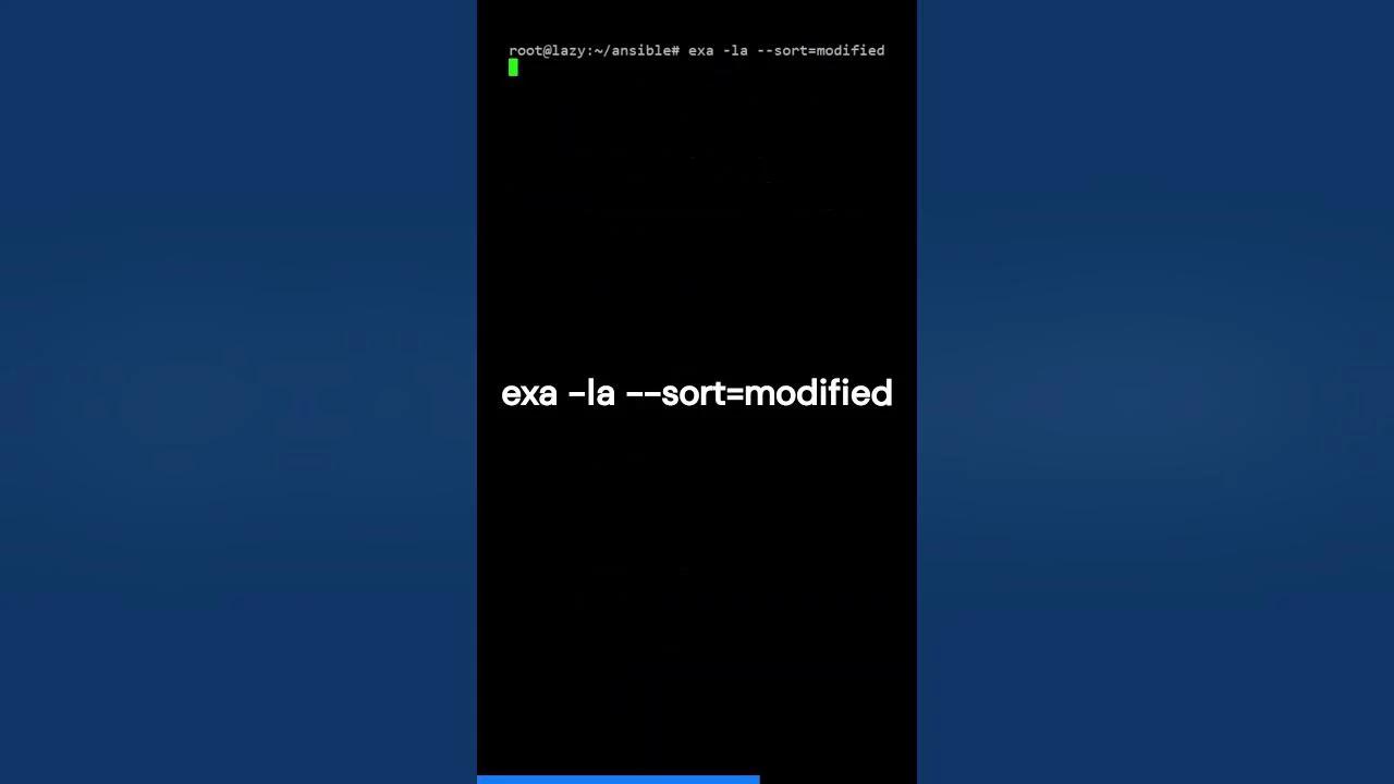 Linux Commands Usage : The exa command