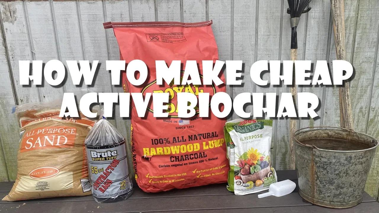 How to make Activated Biochar cheap and fast - preparing the biochar ...