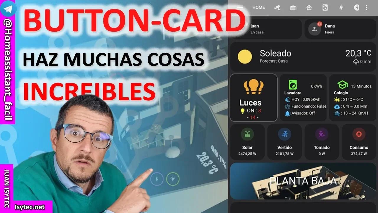 🔥 Button Card para Home Assistant con HACS. ES BRUTAL