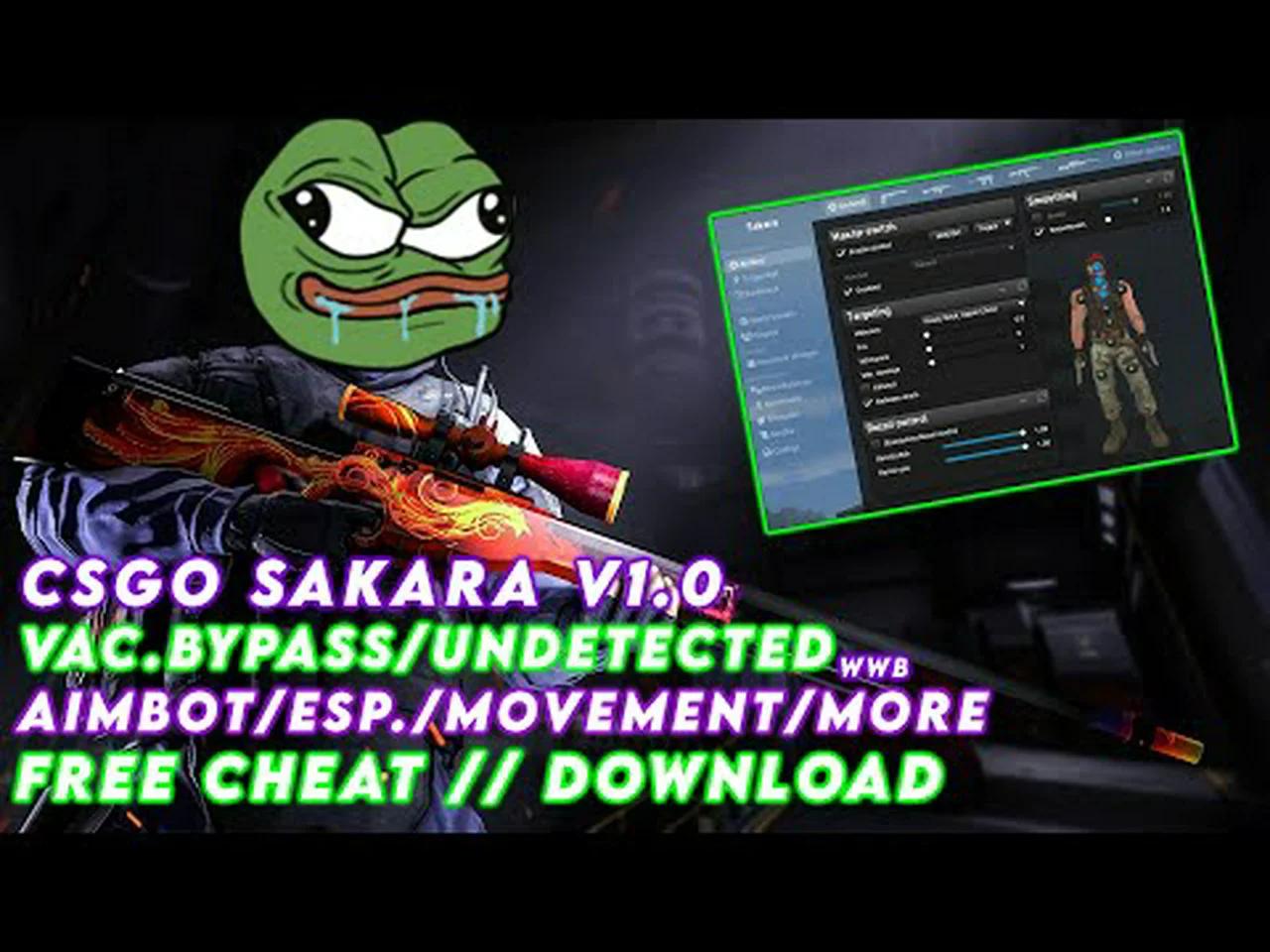 Sakara [CSGO FREE CHEAT/DOWNLOAD ] AIMBOT / ESP / MOVEMENT / LEGIT ...