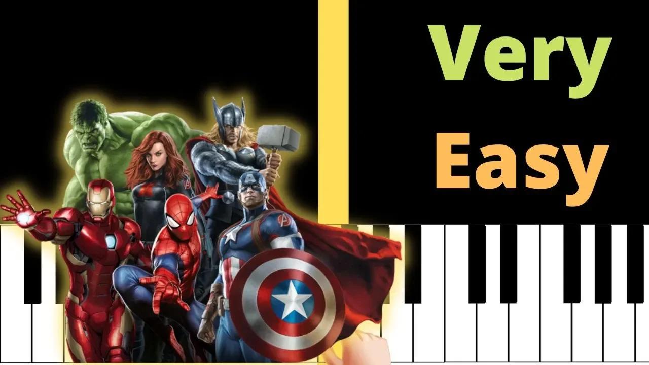 The Avengers Theme Very Easy Piano Tutorial