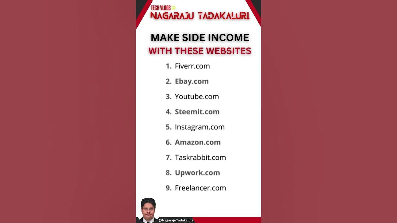 Make Side Income With These Websites