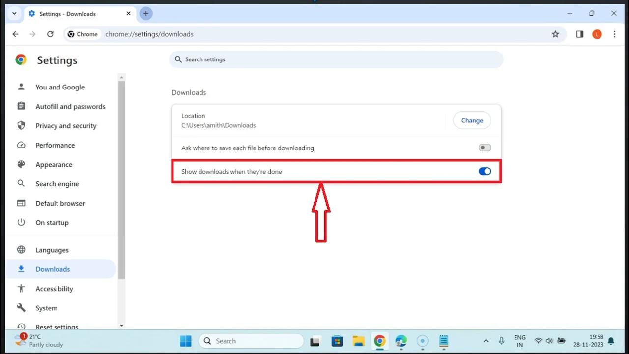 How to Enable 'Show Downloads when they're Done' in Google Chrome on ...