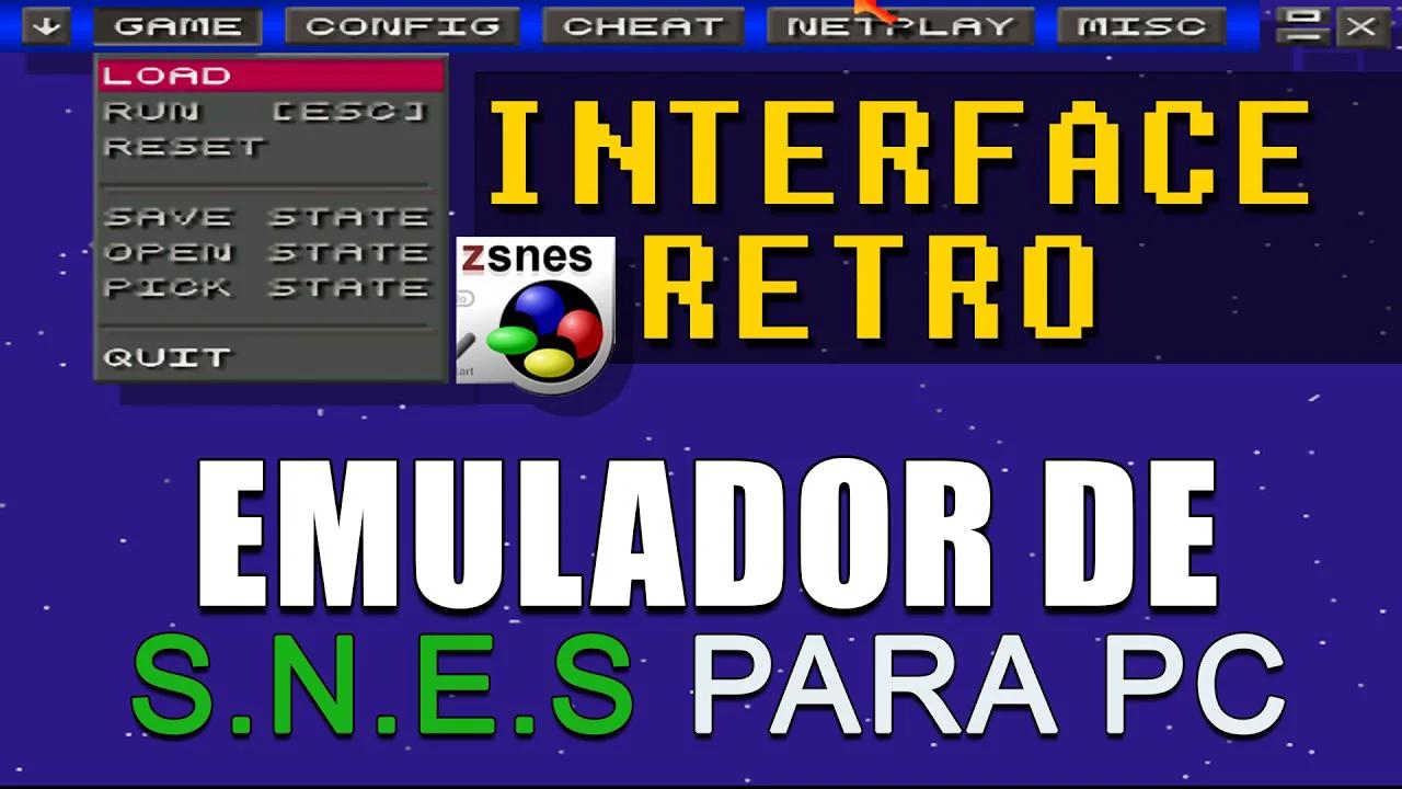 😲 INTERFACE RETRO | O MELHOR EMULADOR DE SNES Para PC FRACO