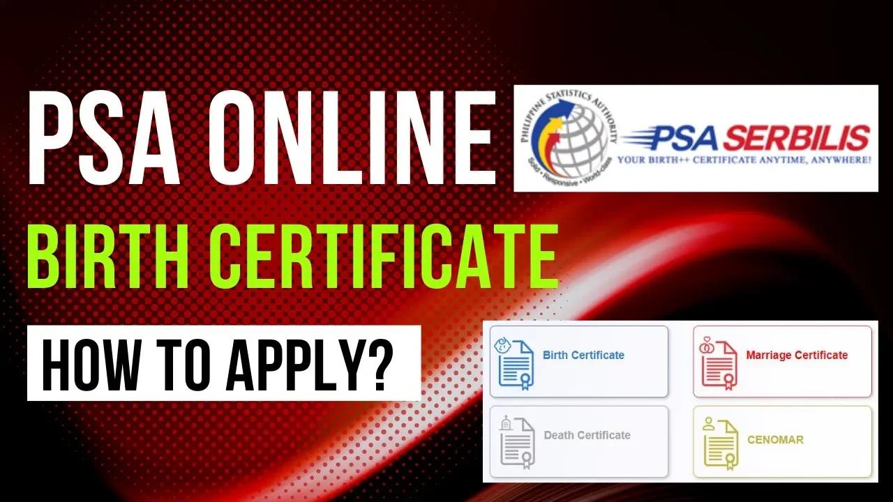 HOW TO APPLY ONLINE PSA BIRTH CERTIFICATE