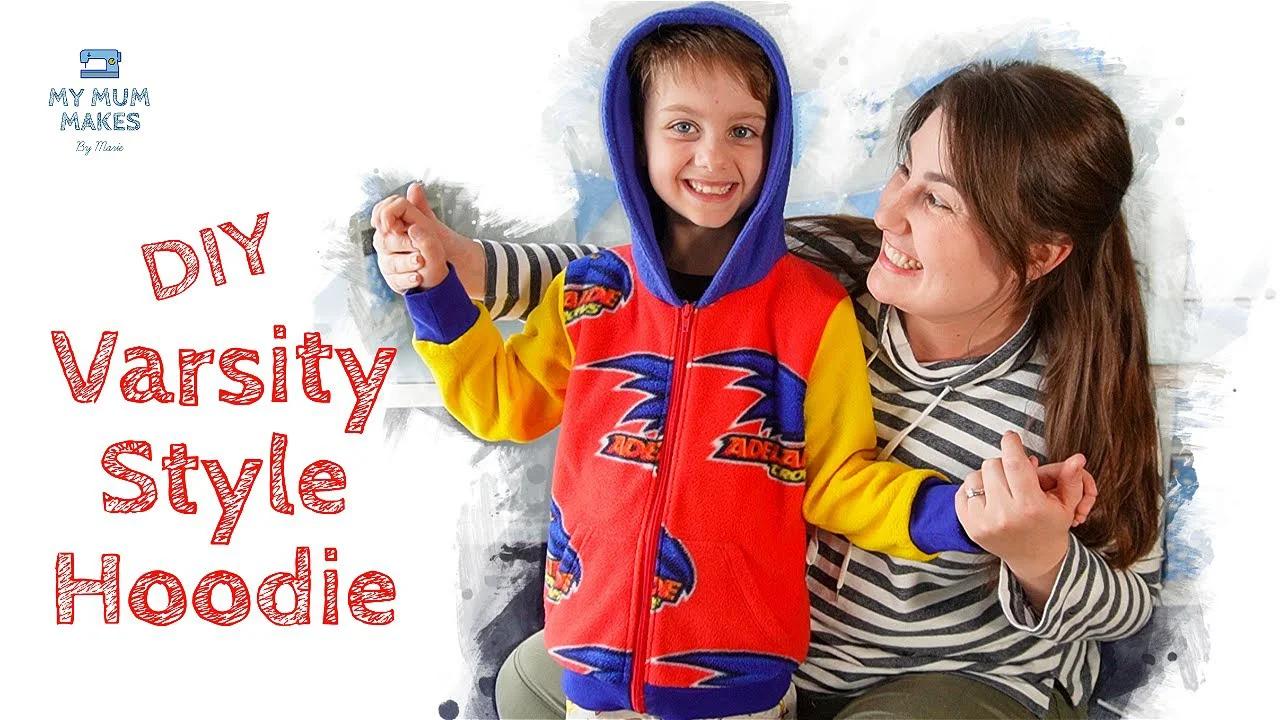 Hoodie Sewing Tutorial | Sewing a Varsity Style Jacket | Peek a Boo Pattern Shop High 5 Hoodie