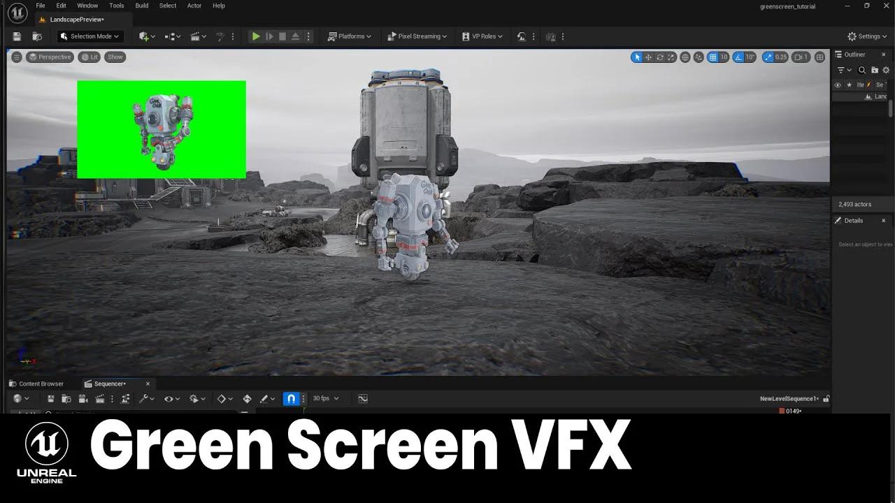 How to composite green screen footage in Unreal Engine 5.4.2 | Tutorial ...