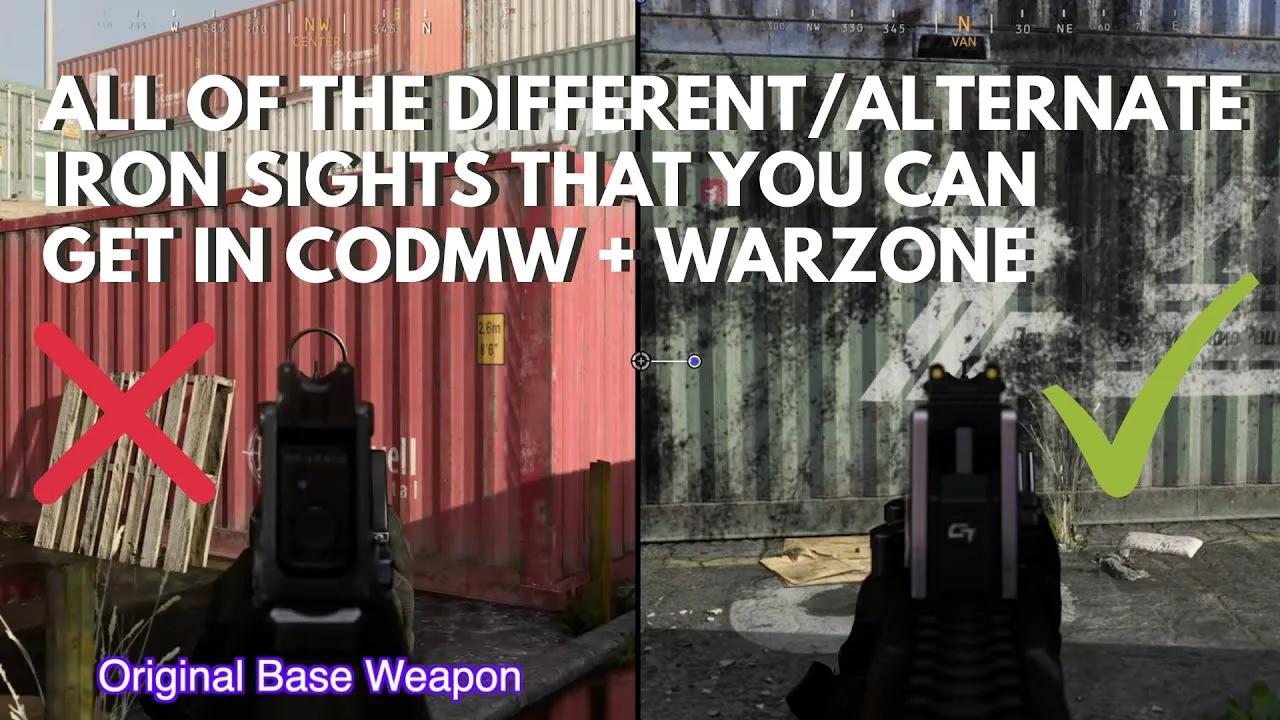 All of the Different Iron Sights in Warzone & CODMW + How to get them