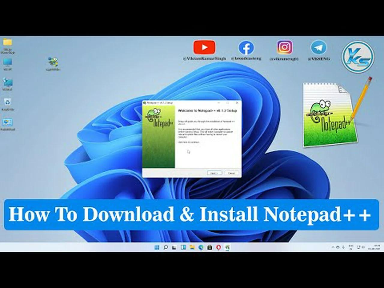 How To Download And Install Notepad++ On Windows 11/10/8/7 | Notepad++ ...