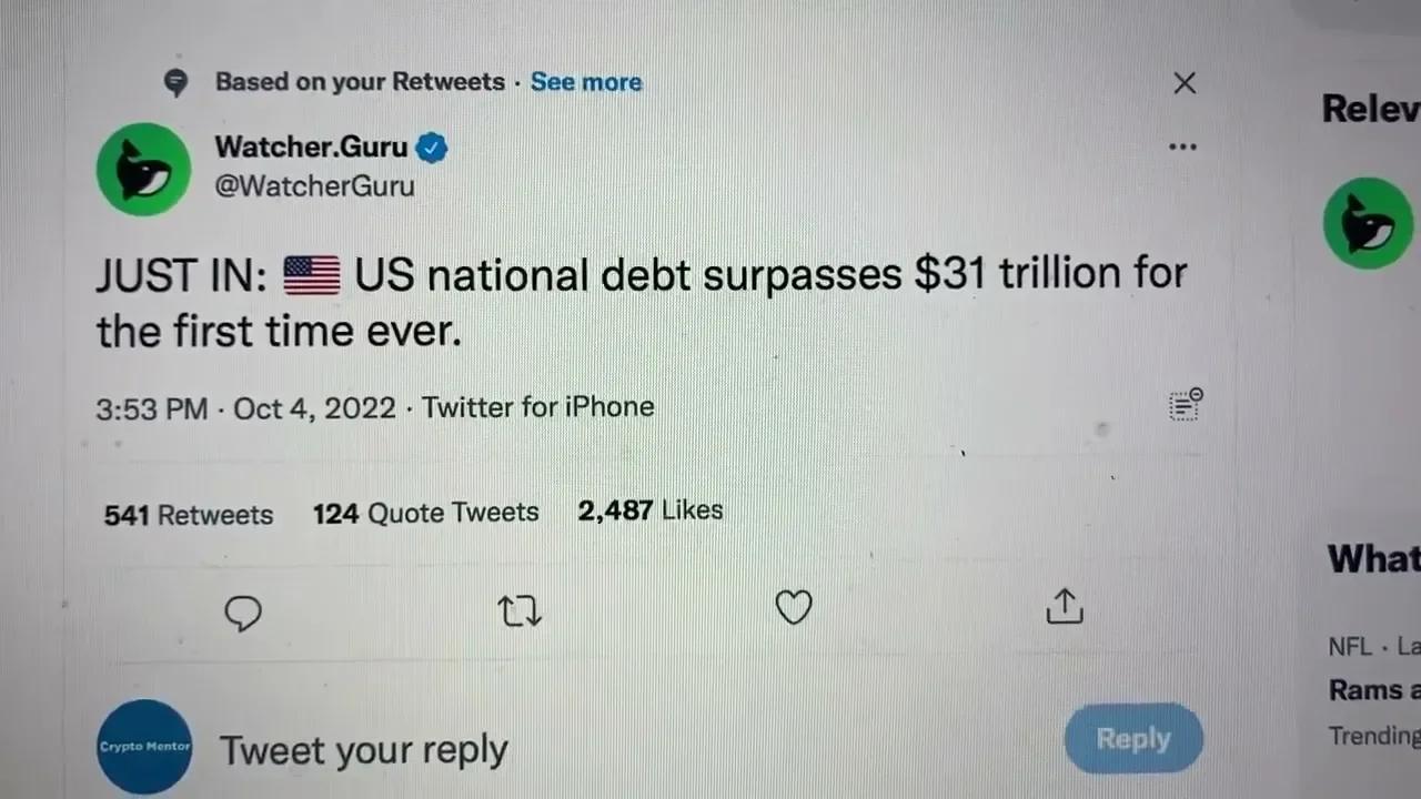 Us National Debt Surpasses 31 Trillion