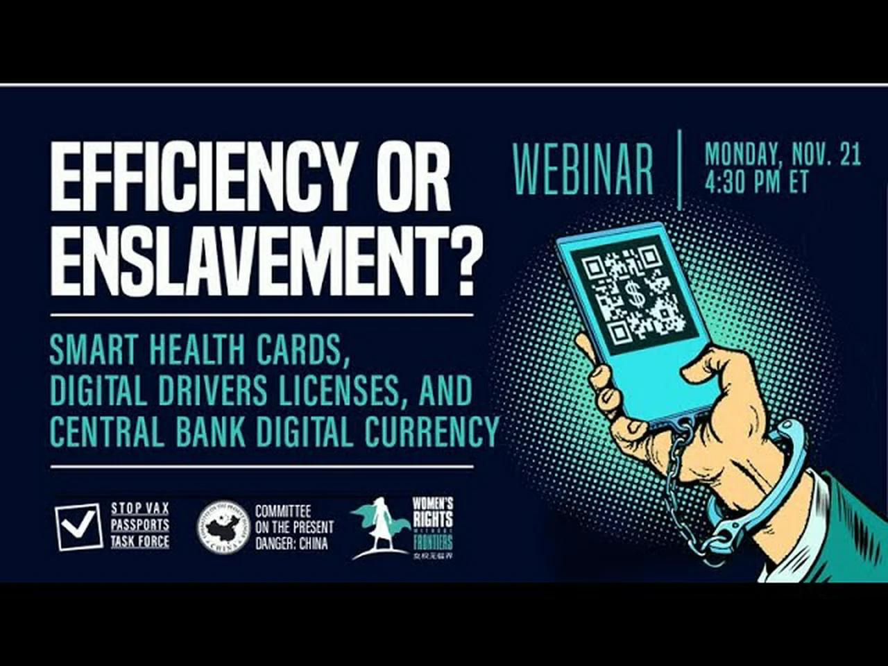 Live Webinar Are Digital Ids And Digital Currency Efficiency Or