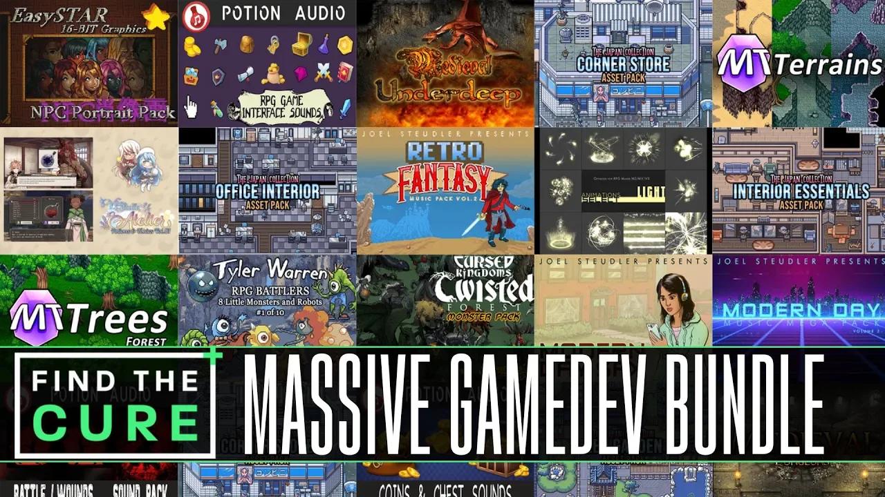 MASSIVE GameDev Asset Bundle -- Sprites, Graphics, Tiles, Maps, Music ...