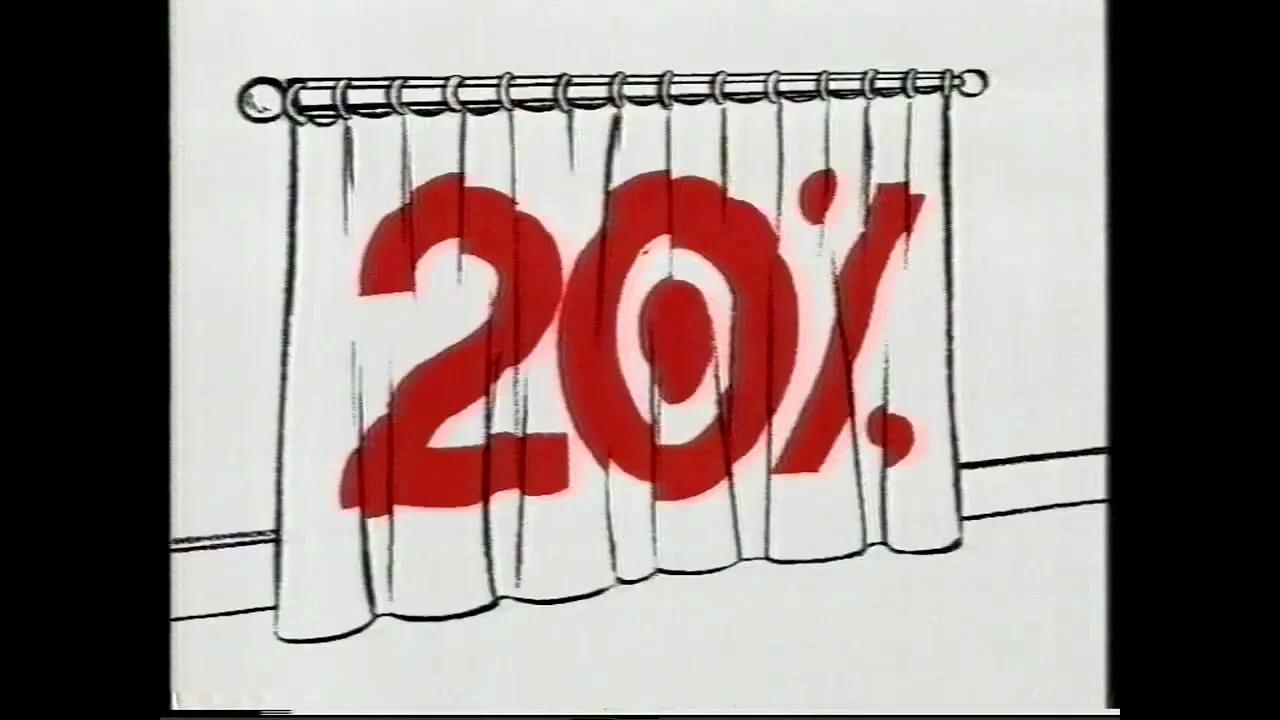 TVC - Target Australia 20% off manchester this week (November 1995)