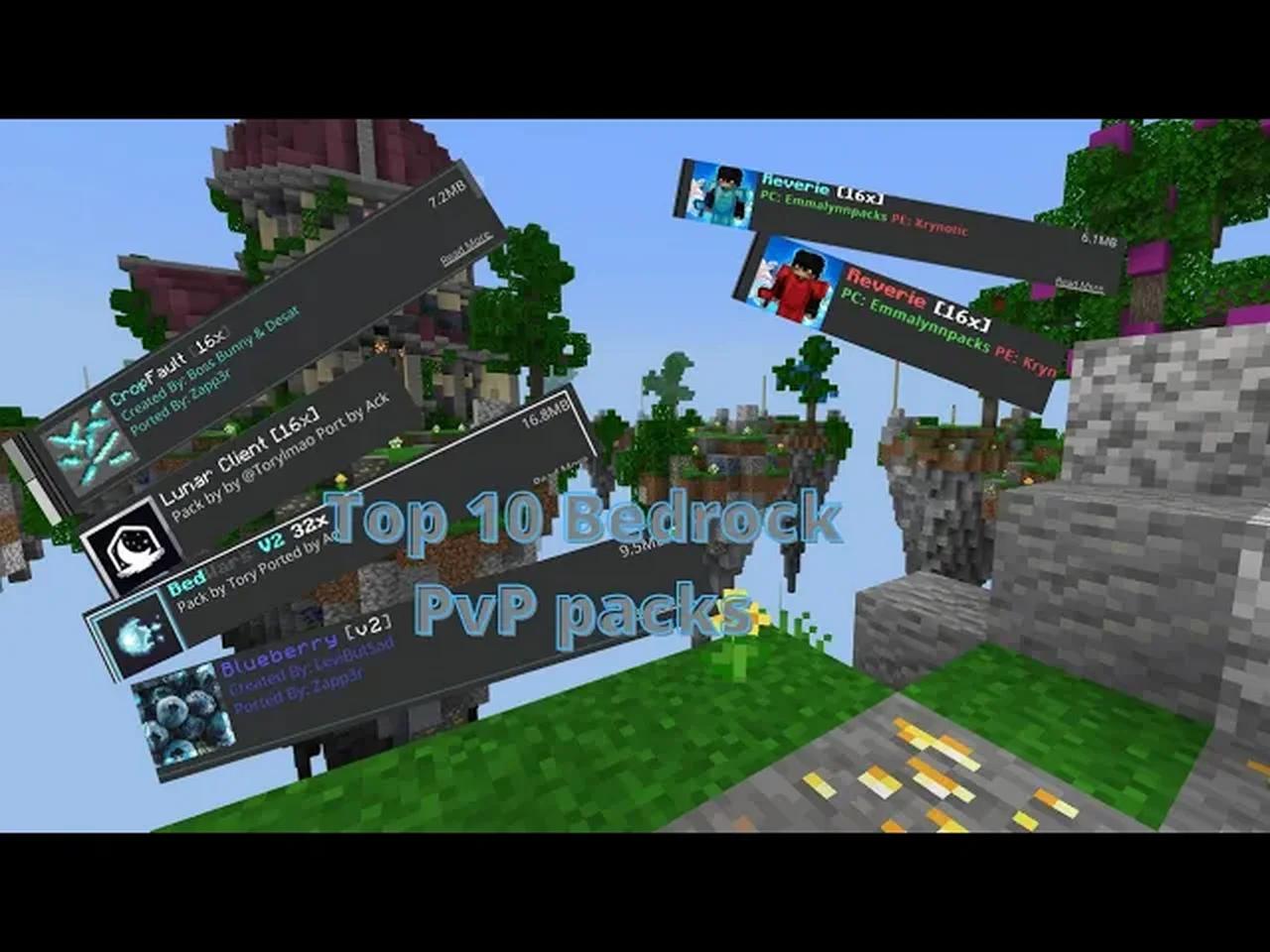 Top 10 BEST PvP Minecraft Bedrock Texture Packs (Win10/xbox/mobile)