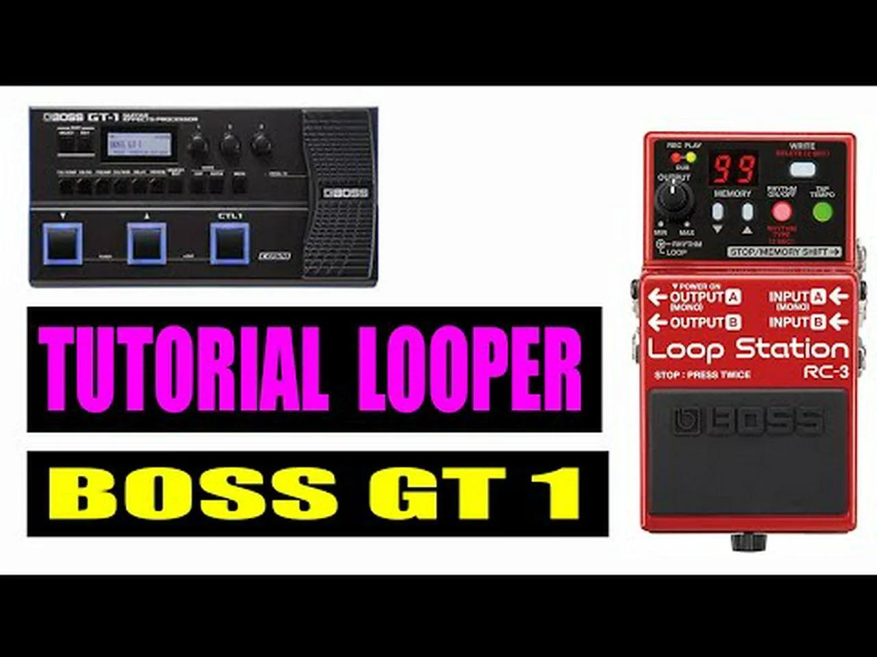 Boss gt 1 pedalera como usar el looper en español