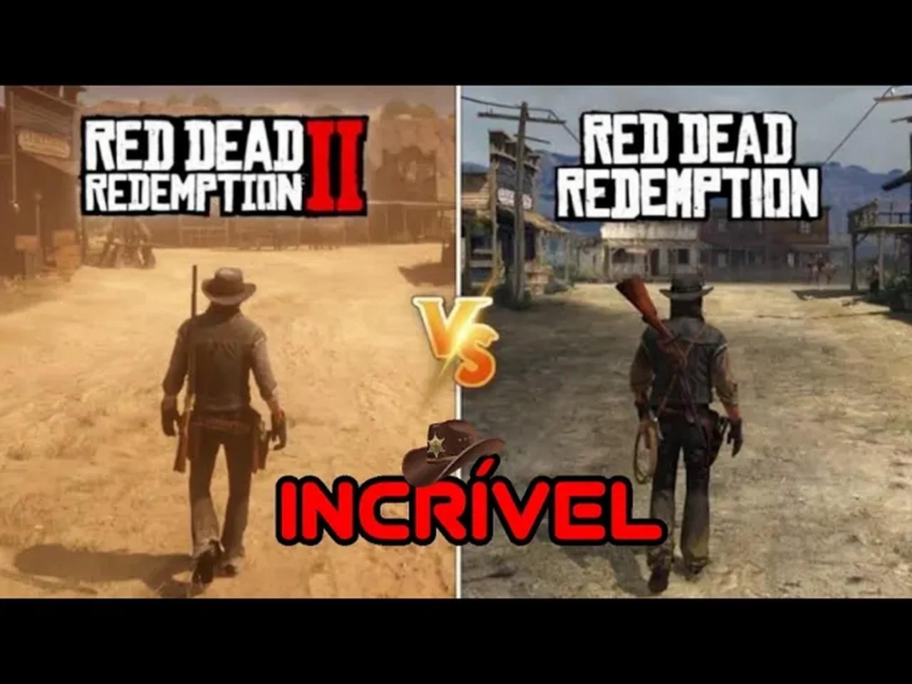 Red dead vs Red dead redemption 2 / Comparação Gráfica e ae foi uma ...