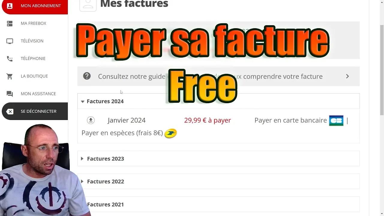 free internet payer facture