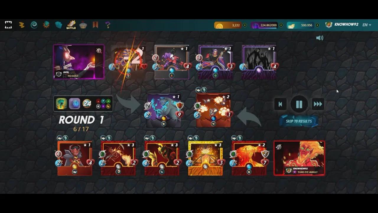 Splinterlands - Fire Splinter Ranked Plays