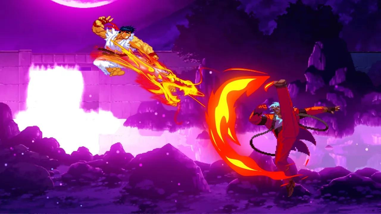 Shin Ryu VS God Rugal [Street Fighter X King Of Fighters][Udon X CVS2 X ...