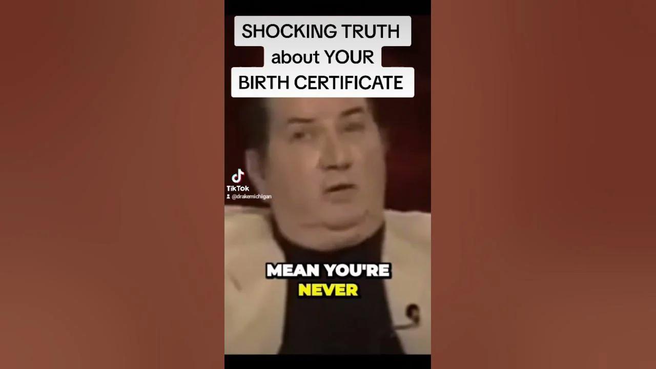 Shocking #Truth about Your Birth Certificate