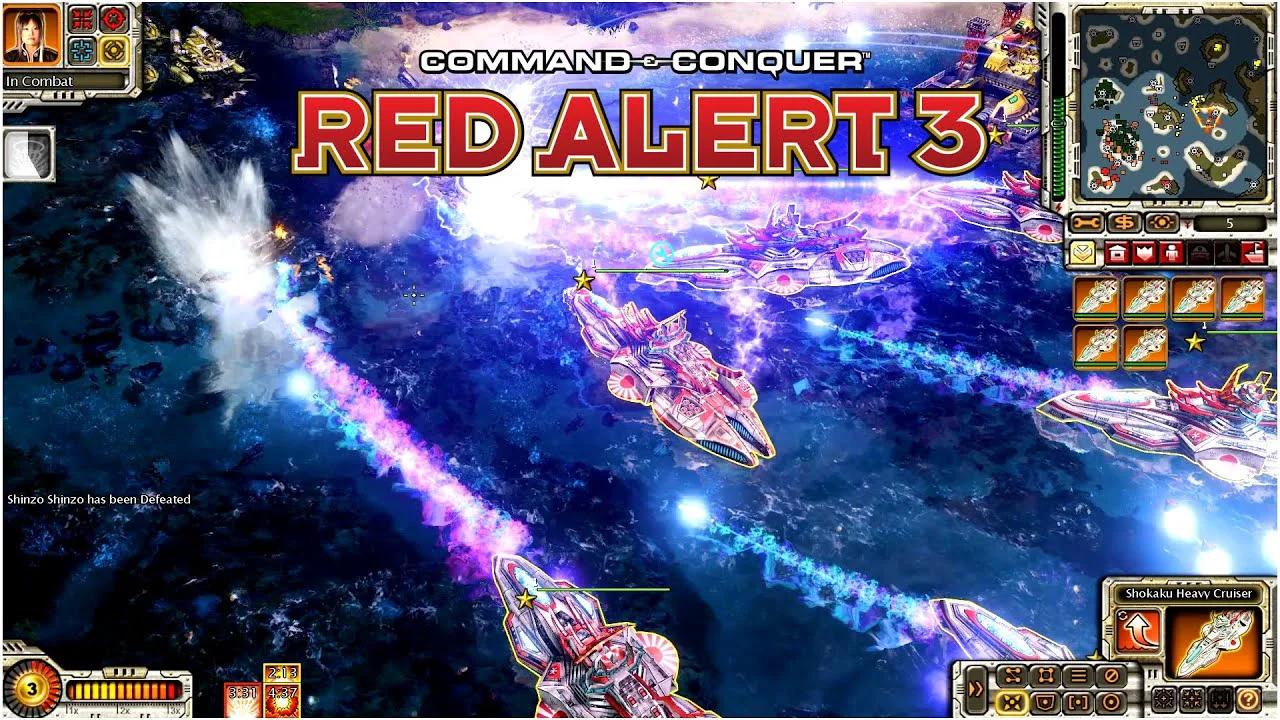 Red Alert 3 Rejuvenation MOD Rising Sun Gameplay | Shokaku Heavy ...