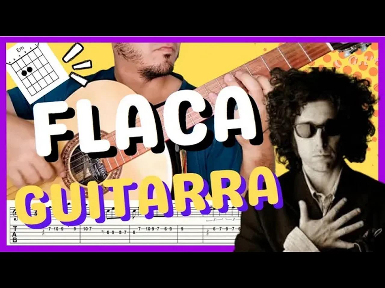 Cómo tocar FLACA ANDRÉS CALAMARO Guitarra Tutorial rock en español ...