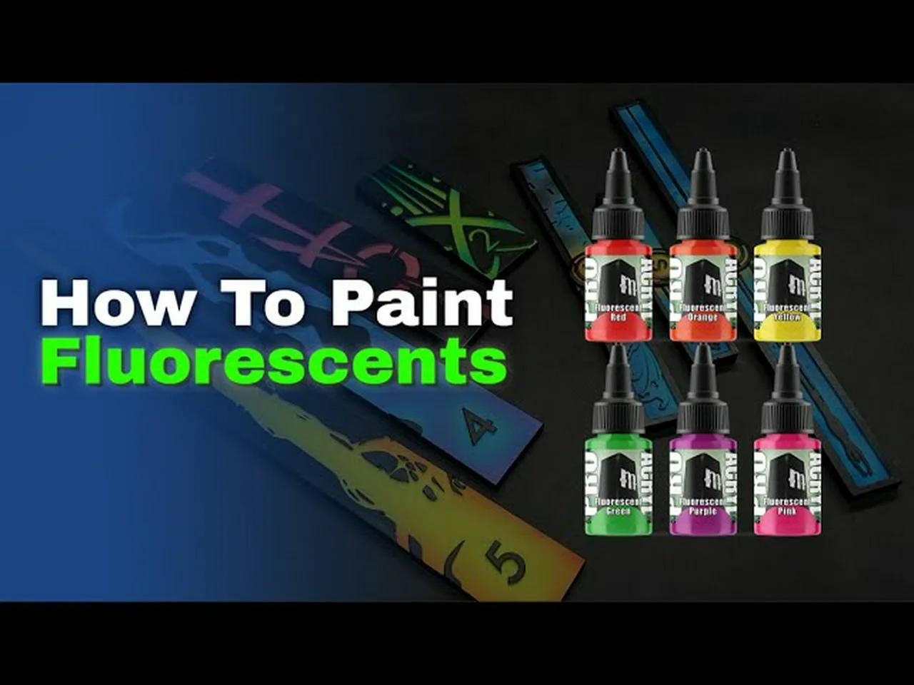 🔥How to Paint With Fluorescents, They Are All the Rage Now!