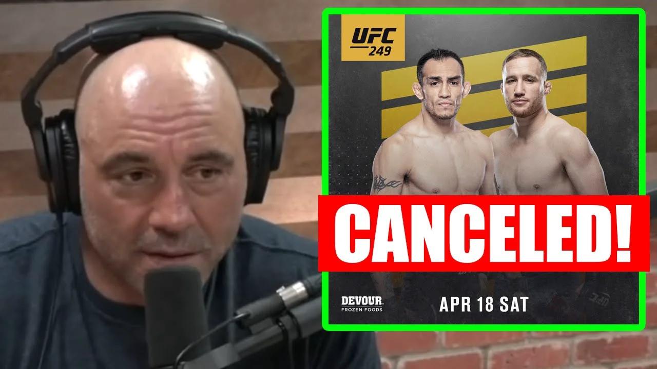 Joe Rogan reacts to UFC 249 being CANCELED and all UFC events POSTPONED