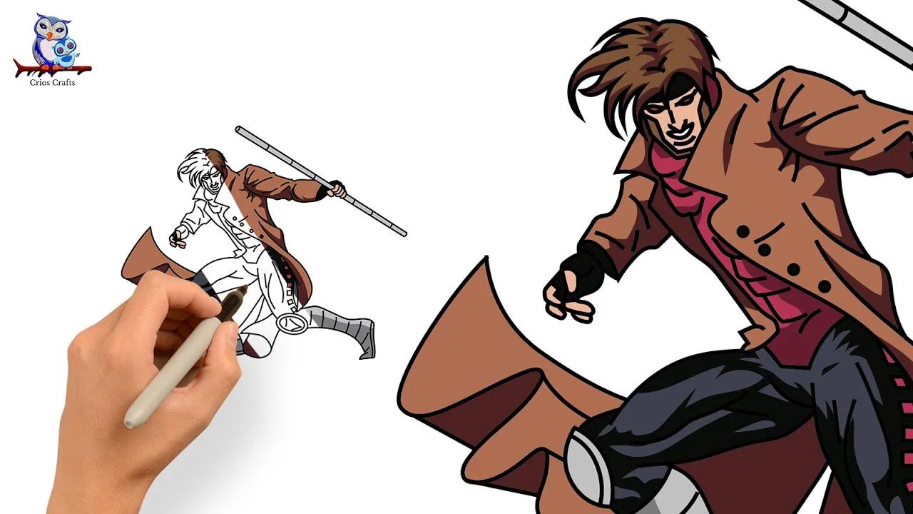 How to Draw Gambit - X-Men