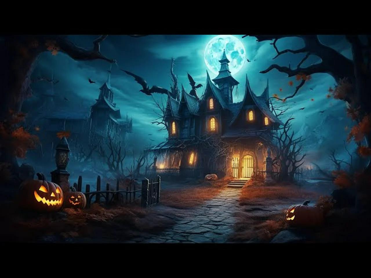 Spooky halloween music mystery of the haunted bnb mysterious music
