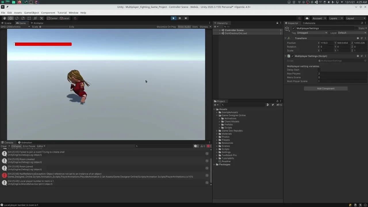 Unity Multiplayer Fighting Game (Showcase)